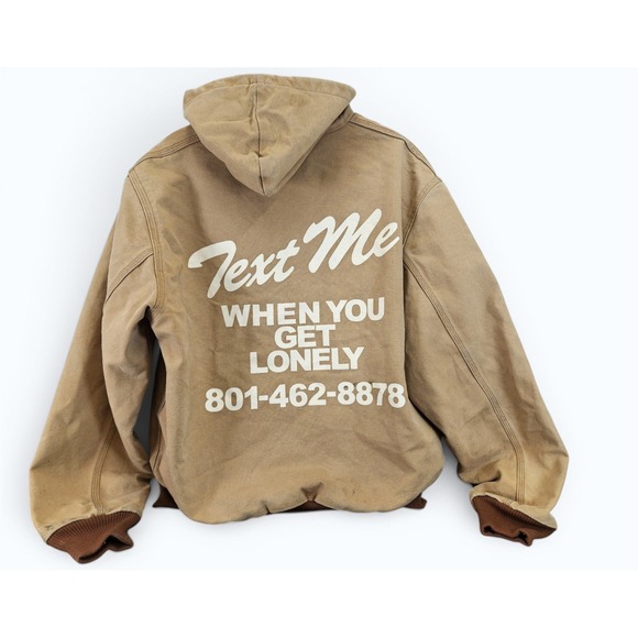 LONELY GHOST Jackets & Blazers - Carhartt Jacket Lonely Springy Canvas Text Me When You Get Lonely Size M